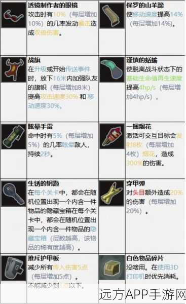 雨中冒险 2 道具全解析，神奇功能与实战秘籍大揭秘