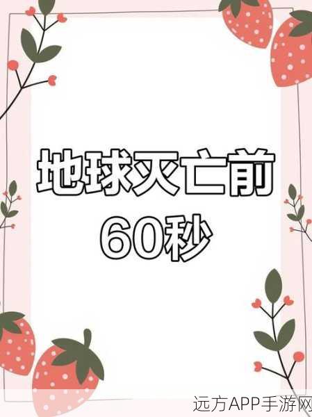 末日倒计时！地球灭亡前60秒中文版震撼来袭，挑战生存极限