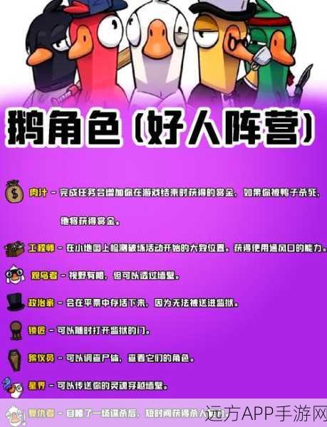 鹅鸭杀星界角色技能大揭秘及实战攻略