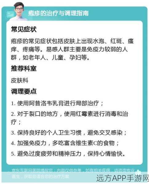 潜渊症中太空疱疹的治疗与恢复秘籍