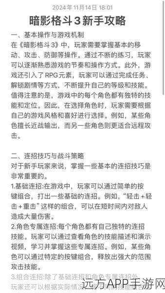 暗影格斗3攻略秘籍，轻松掌握卸下武器技巧，战斗更灵活！