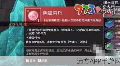 揭秘永劫无间阴狐内丹魂玉，属性详解与实战应用