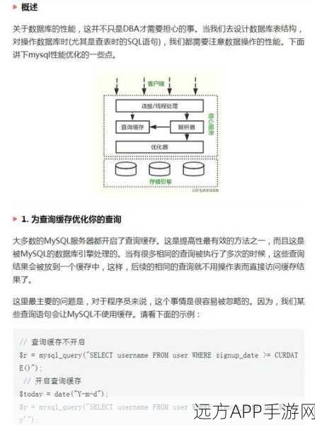 手游后端优化秘籍，MySQL数据库性能调优实战指南