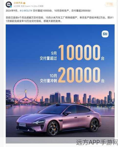 手游资讯，雷军爆料！小米SU7交付量力压特斯拉Model 3，跨界比拼引发热议