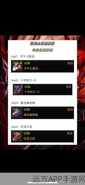 DNF110 版本狂战士必备武器指南