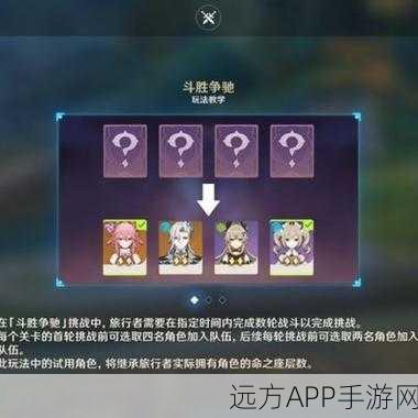 原神斗胜争驰全关卡解锁攻略,速度与技巧的极致挑战