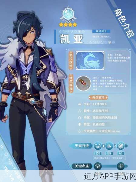 原神高手进阶,凯亚全方位培养攻略与实战技巧揭秘