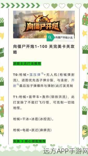手游攻略，僵尸战场高效战力提升，解锁极致火力秘籍
