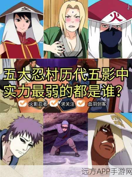 火影忍者手游深度解析，历代五影战力大排名，谁才是最强影者？