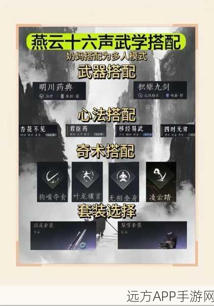 燕云十六声,顶尖玩家揭秘通用心法搭配秘籍与实战思路