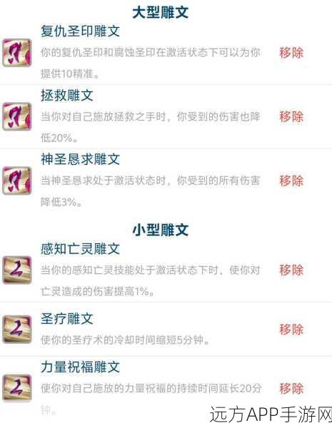 WLK怀旧服必看!惩戒骑天赋与雕文搭配全攻略,助你战场称霸