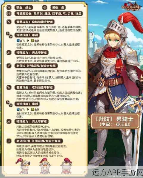 坎公骑冠剑辛缇拉专属武器深度解析，战斗效能全面升级