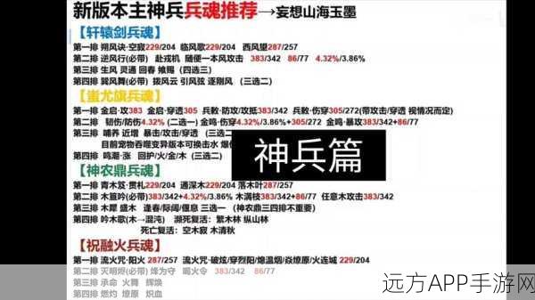 妄想山海，揭秘锁灵弓高效获取经验背后的兵魂奥秘
