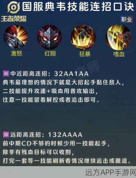 王者荣耀典韦速升攻略，铭文搭配与出装秘籍，助你赛场称雄