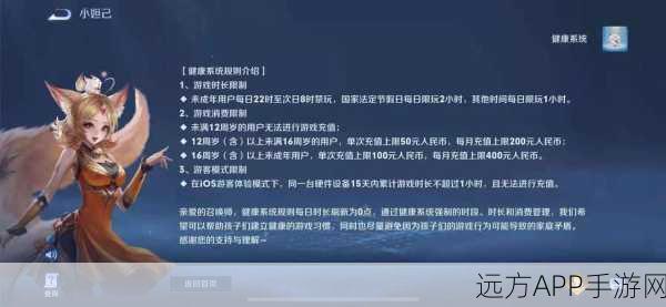 王者荣耀健康系统揭秘,每日限玩一小时背后的真相