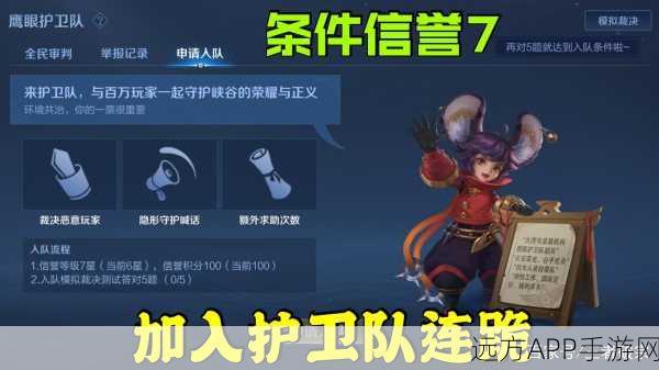 王者荣耀鹰眼护卫队深度揭秘，精英招募条件与职责全览，赛场正义守护者