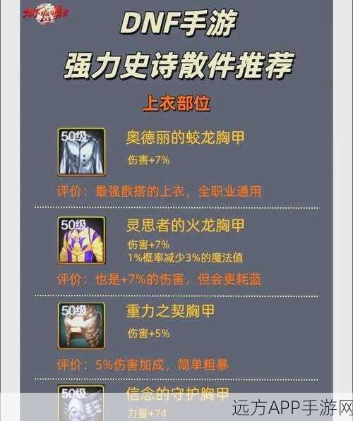 DNF手游，50级史诗手炮精选指南，助你战场称雄！