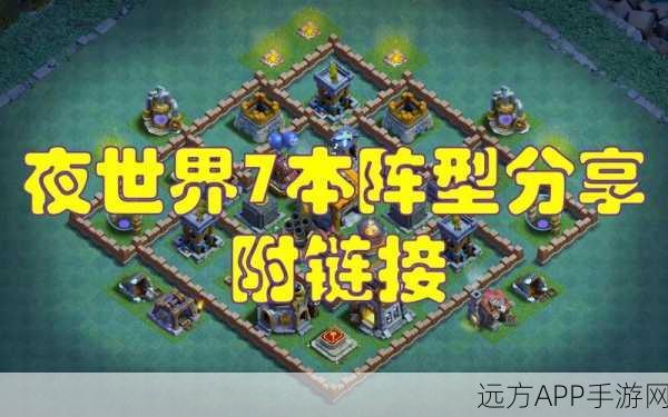 部落冲突夜世界7本顶尖阵型揭秘，策略与防御的完美融合