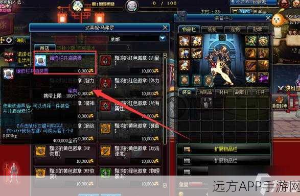 DNF手游镶嵌栏开启装置全攻略,购买渠道与镶嵌技巧大揭秘