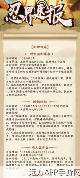 火影忍者OL福袋大放送，四选一忍术对决，你的选择铸就传奇忍道！