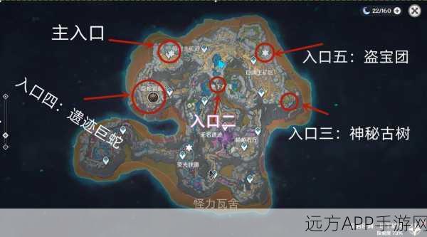 原神层岩巨渊探秘，揭秘第二个钟的精准路线与高效攻略