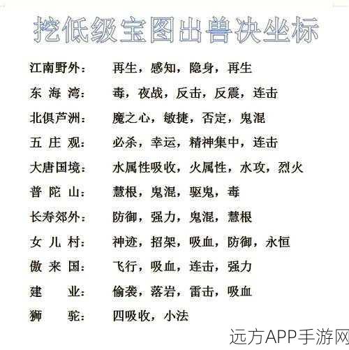 梦幻新诛仙法术输出系兽决深度解析，解锁宠物战斗新境界
