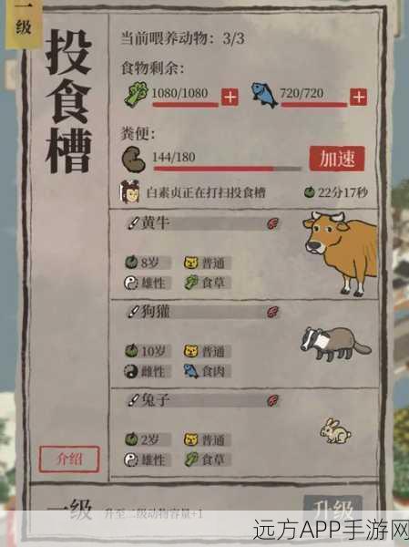 江南百景图投食槽全攻略，寻找位置与高效使用技巧