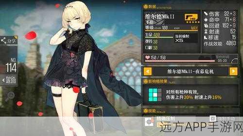 少女前线深度解析，维尔德Mark2角色攻略与高效资源管理秘籍