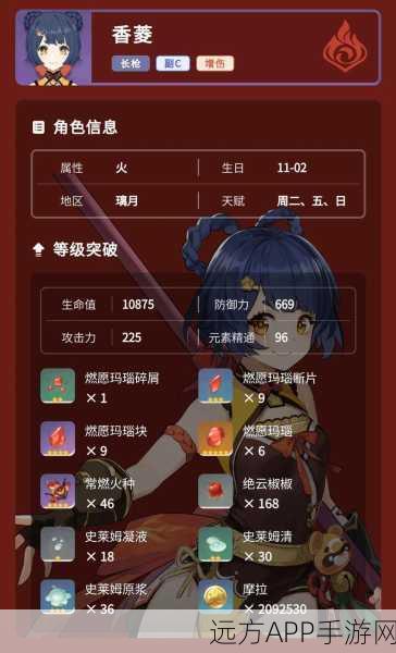 原神香菱突破必备材料大揭秘