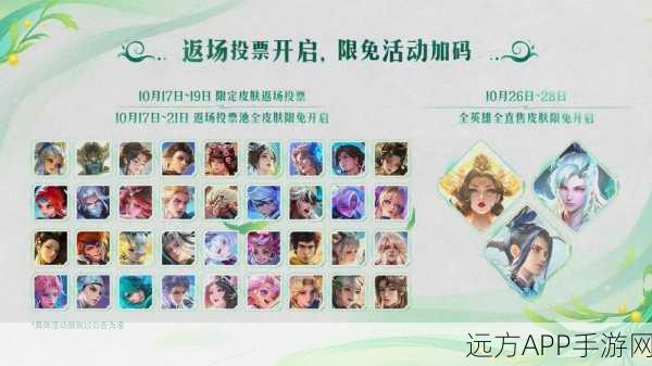 王者荣耀周年返场投票网址大揭秘及投票攻略