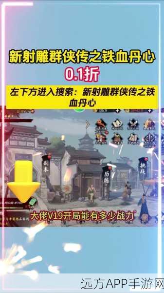 手游攻略,新射雕群侠传之铁血丹心元宝高效利用秘籍