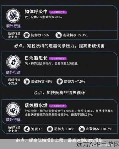 崩坏星穹铁道绝密攻略,阮梅遗器顶级配置大揭秘