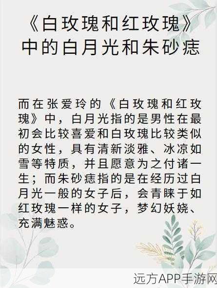 探寻爱情中朱砂痣的神秘深意