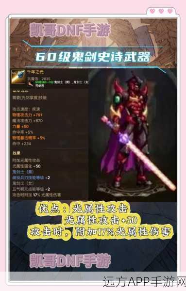 揭秘DNF中的神秘魔力：顶级史诗装备如何改变你的游戏命运？