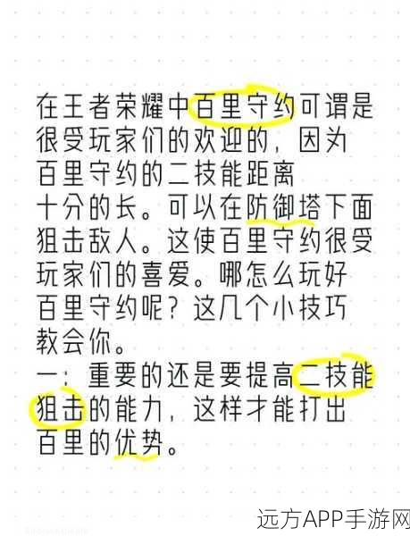 王者荣耀新英雄爆料，百里守约上架时间揭晓，技能与背景全解析