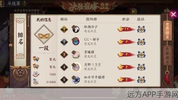 青行灯斗技霸主之路，阴阳师妖怪屋斗技阵容深度解析与实战攻略