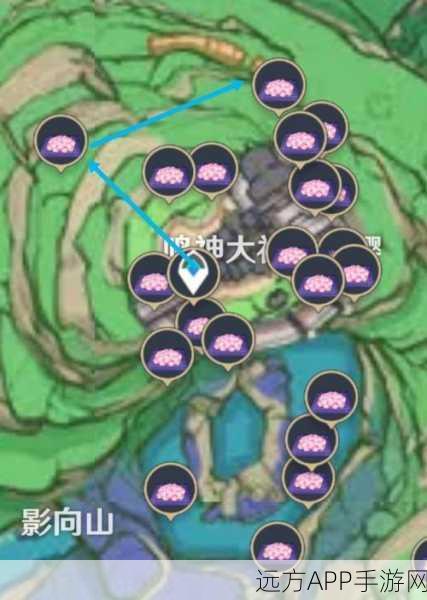 原神绯樱绣球全攻略,高效采集技巧与隐藏点位揭秘