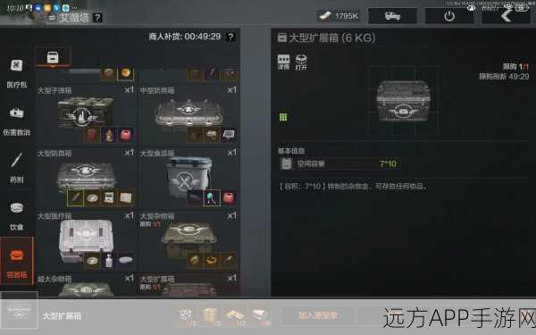 暗区突围，揭秘大型扩展箱的永久属性与实用攻略