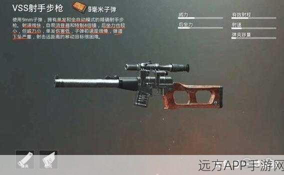 VSS狙击步枪在和平精英高端局中的精准定位与战术布局揭秘