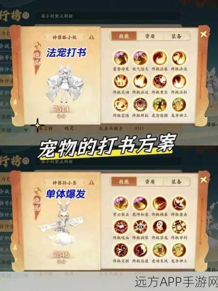 手游攻略，封神幻想世界物理宠物技能加点全解析