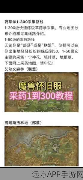 魔兽世界手游攻略,部落采药采矿速成秘籍