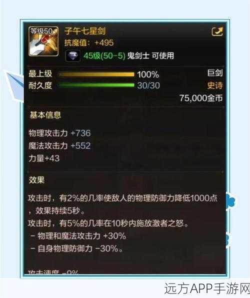 剑者荣耀之路,探秘剑士装备宝典