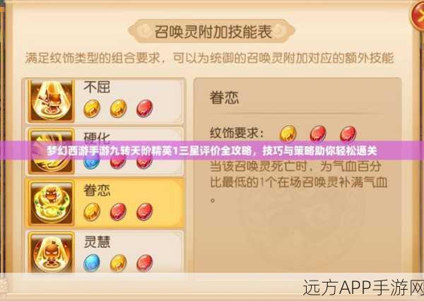 梦幻西游手游,九转天阶无双4深度攻略,实战技巧与通关秘籍全解析