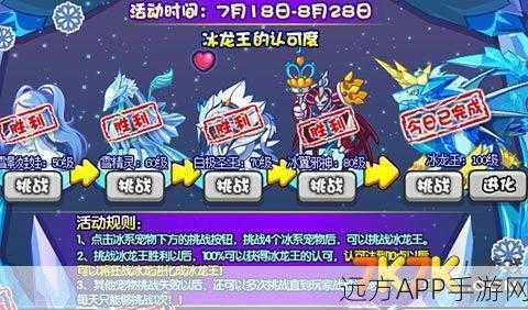 洛克王国冰龙王深度解析，种族巅峰与技能盛宴，竞技场称霸秘籍