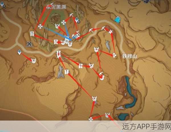 原神荒石苍漠全攻略，忧昙花地图位置与高效收集路线揭秘
