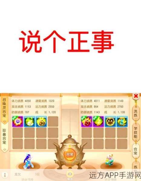 梦幻西游手游，顶尖泡泡合宠策略揭秘，打造最强宠物组合与合成秘籍