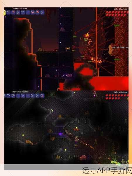 泰拉瑞亚荧光秘境，夜幕探险，解锁神秘地形挑战