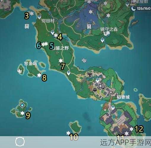 原神攻略，揭秘鸣神大社雷神瞳全位置与高效收集技巧