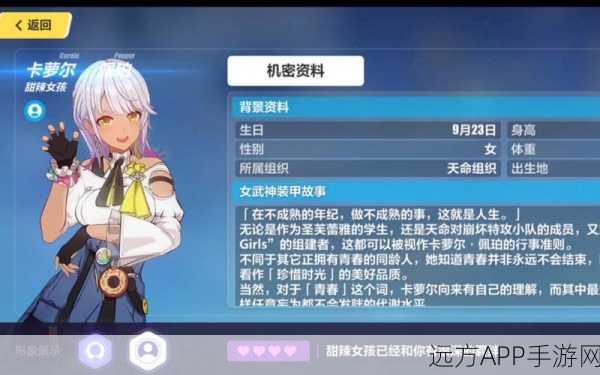 甜辣风暴来袭!崩坏3卡萝尔角色晋升全解析
