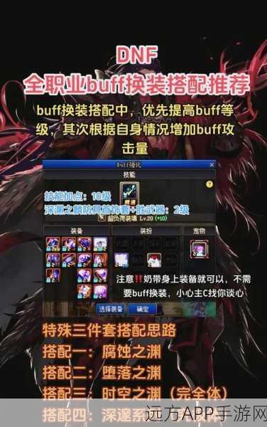 DNF手游深度攻略，揭秘BUFF换装如何高效堆至20级